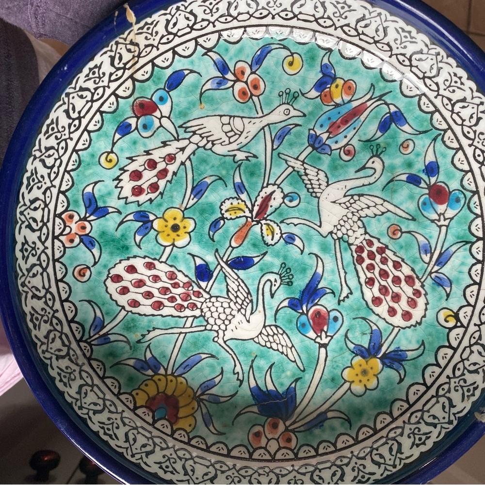 ISO Jerusalem Ceramic Side bowl – Wild Peacocks